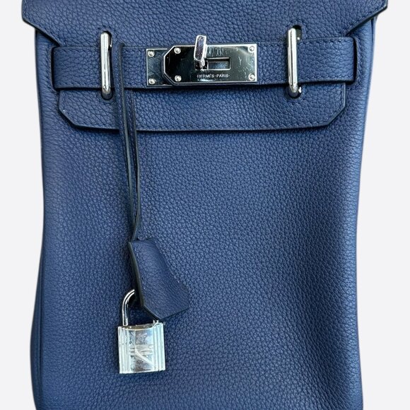 Hermes Navy HAC A Dos Crossbody Backpack - Picture 1 of 8